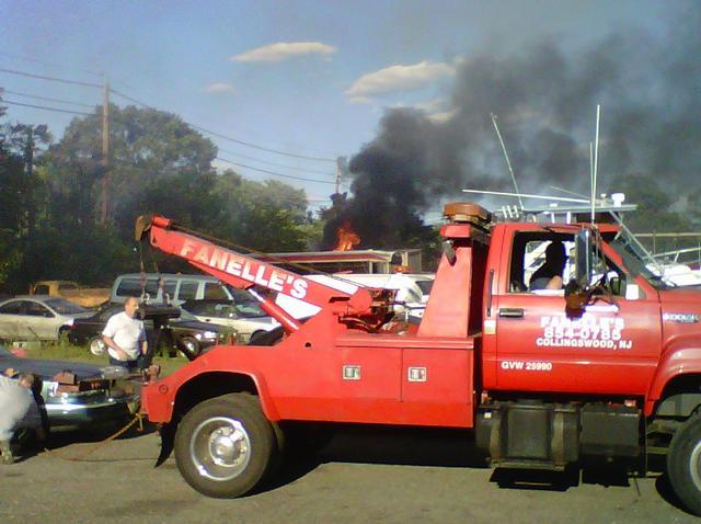 Route 130 Brush Fire, Collingswood, 06/08/2010