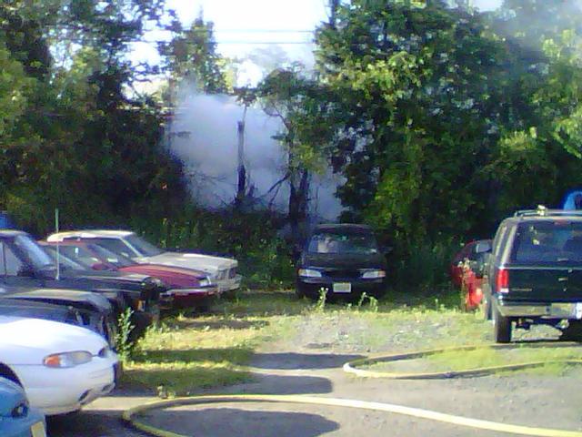 Route 130 Brush Fire, Collingswood, 06/08/2010