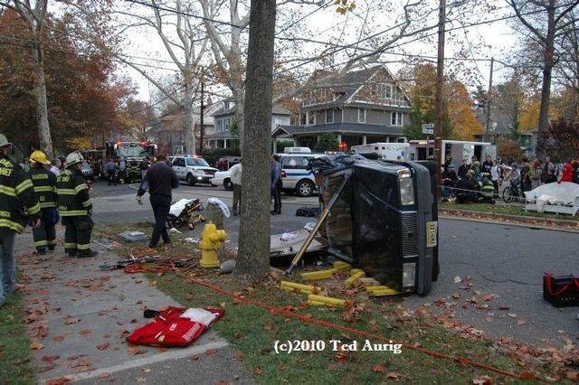 Redman Ave & Estaugh Ave, MVA Rescue, Haddonfield, 11/15/2010