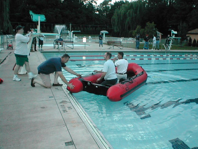 Water Rescue Training at Crystal Lake Pool